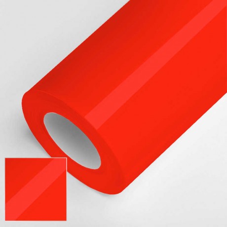 Vinyle brillant rouge fluo - Vinyle Adhésif - ClicAndDeco